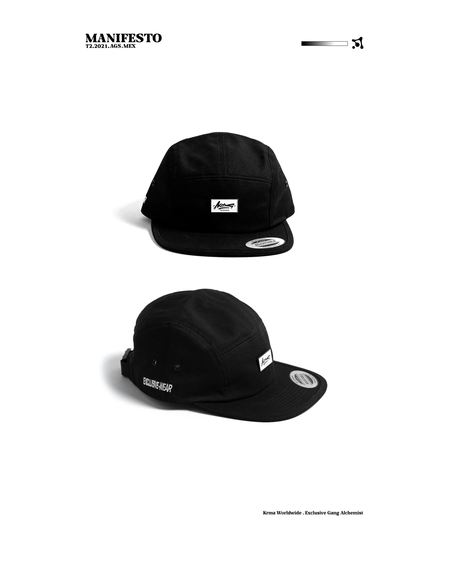 Letter Maniac 5 panel hat